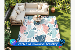 Editable Outdoor Rug Mockup Product Image 1