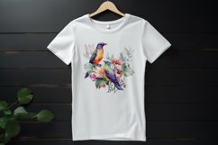 Sublimation design, Tropical Plants and colorful Birds, PNG Product Image 3