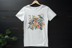 Sublimation design, Tropical Plants and colorful Birds, PNG Product Image 3