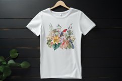 Sublimation design, Tropical Plants and colorful Birds, PNG Product Image 3