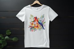 Tropical plants and colorful birds Sublimation Design PNG Product Image 4