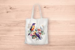 Sublimation design, Tropical Plants and colorful Birds, PNG Product Image 5