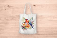 Sublimation design, Tropical Plants and colorful Birds, PNG Product Image 5