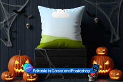 Fall Horror pillow mockup Product Image 1