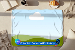 Flat lay blanket mockup Product Image 1