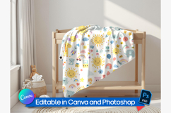 Fleece baby blanket mockup Product Image 1
