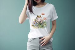 Sublimation design, Frog with flower, PNG file Product Image 2