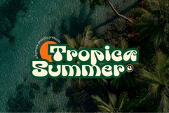 Gabel bold tropical retro display font Product Image 5