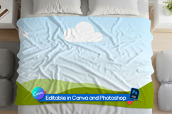 Home blanket mockup scene Product Image 1