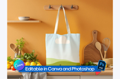 kitchen Tote Bag Mockup Product Image 1