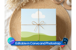 kraft paper gift mockup PSD Product Image 1