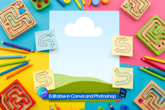 Labyrinth Worksheet page mockup Product Image 1