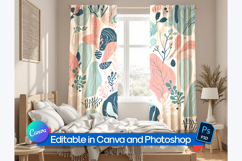 Modern Bedroom Curtain Mockup Product Image 1
