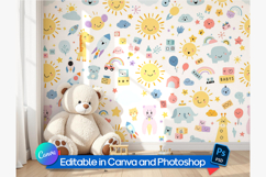 Nursery Editable Wallpaper Mockup Product Image 2