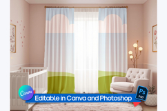 Nursery Room Curtain Mockup Product Image 1