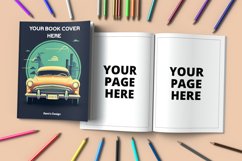 Open and closed coloring book mockup Product Image 1