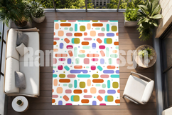 Outdoor balcony rug mockup Product Image 1
