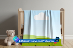 Pattern baby blanket mockup Product Image 1