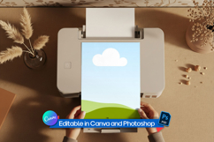 Printer printing blank sheet mockup Product Image 1