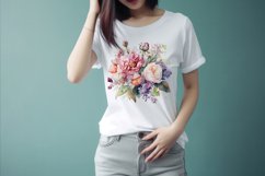 Sublimation design, Romantic floral bouquet, PNG file Product Image 2