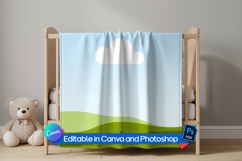 Soft baby blanket mockup Product Image 1