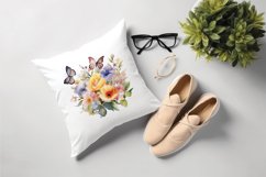 Sublimation design, Spring Butterfly flower, PNG Product Image 4