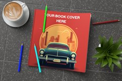 Square coloring book cover mockup to showcase your book Product Image 1