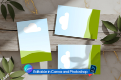 Stationery card mockup flat lay Product Image 1
