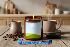 Transparent candle jar mockup Product Image 1