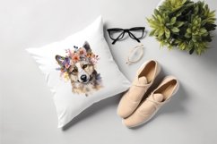 Sublimation design, Watercolor Boho Dogs, PNG Product Image 4