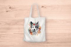 Sublimation design, Watercolor Boho Dogs, PNG Product Image 5