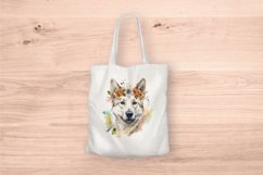 Sublimation design, Watercolor Boho Dogs, PNG Product Image 5