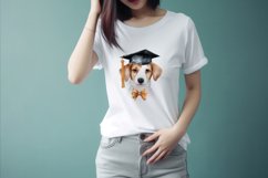Sublimation design, Watercolor cute Dog graduation, PNG file Product Image 2
