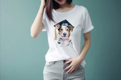 Sublimation design, Watercolor cute Dog graduation, PNG file Product Image 2