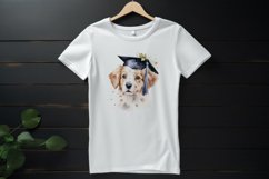 Sublimation design, Watercolor cute Dog graduation, PNG file Product Image 3