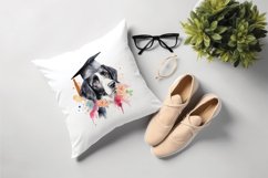 Sublimation design, Watercolor cute Dog graduation, PNG file Product Image 4