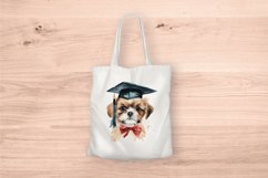 Sublimation design, Watercolor cute Dog graduation, PNG file Product Image 5