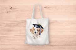 Sublimation design, Watercolor cute Dog graduation, PNG file Product Image 5