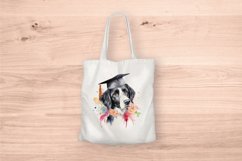 Sublimation design, Watercolor cute Dog graduation, PNG file Product Image 5