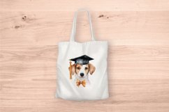Sublimation design, Watercolor cute Dog graduation, PNG file Product Image 5