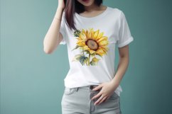 Sublimation design, Watercolor Sunflower, PNG file Product Image 2