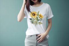 Sublimation design, Watercolor Sunflower, PNG file Product Image 2