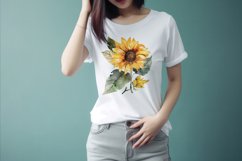 Sublimation design, Watercolor Sunflower, PNG file Product Image 2