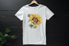 Sublimation design, Watercolor Sunflower, PNG file Product Image 3