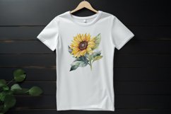 Sublimation design, Watercolor Sunflower, PNG file Product Image 3