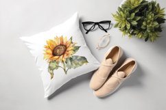 Sublimation design, Watercolor Sunflower, PNG file Product Image 4