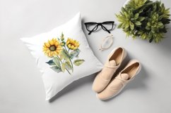 Sublimation design, Watercolor Sunflower, PNG file Product Image 4