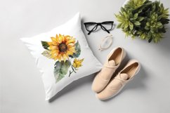 Sublimation design, Watercolor Sunflower, PNG file Product Image 4