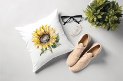 Sublimation design, Watercolor Sunflower, PNG file Product Image 4