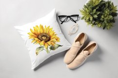Sublimation design, Watercolor Sunflower, PNG file Product Image 4